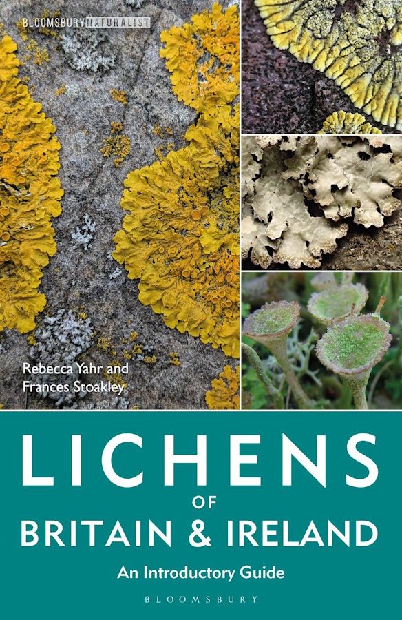 Book cover with photographs of 3 different lichens